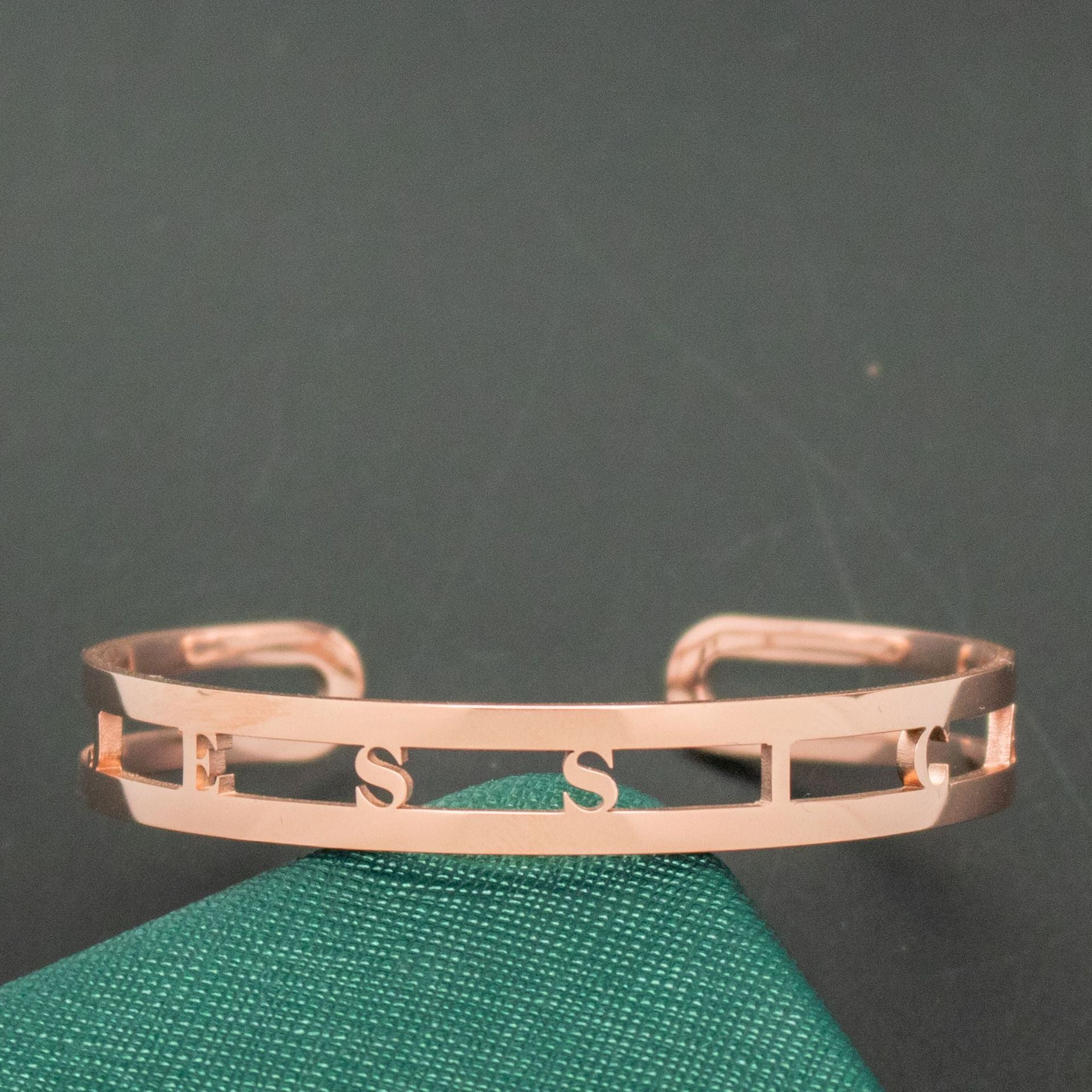 Custom Name Bangle Bracelet