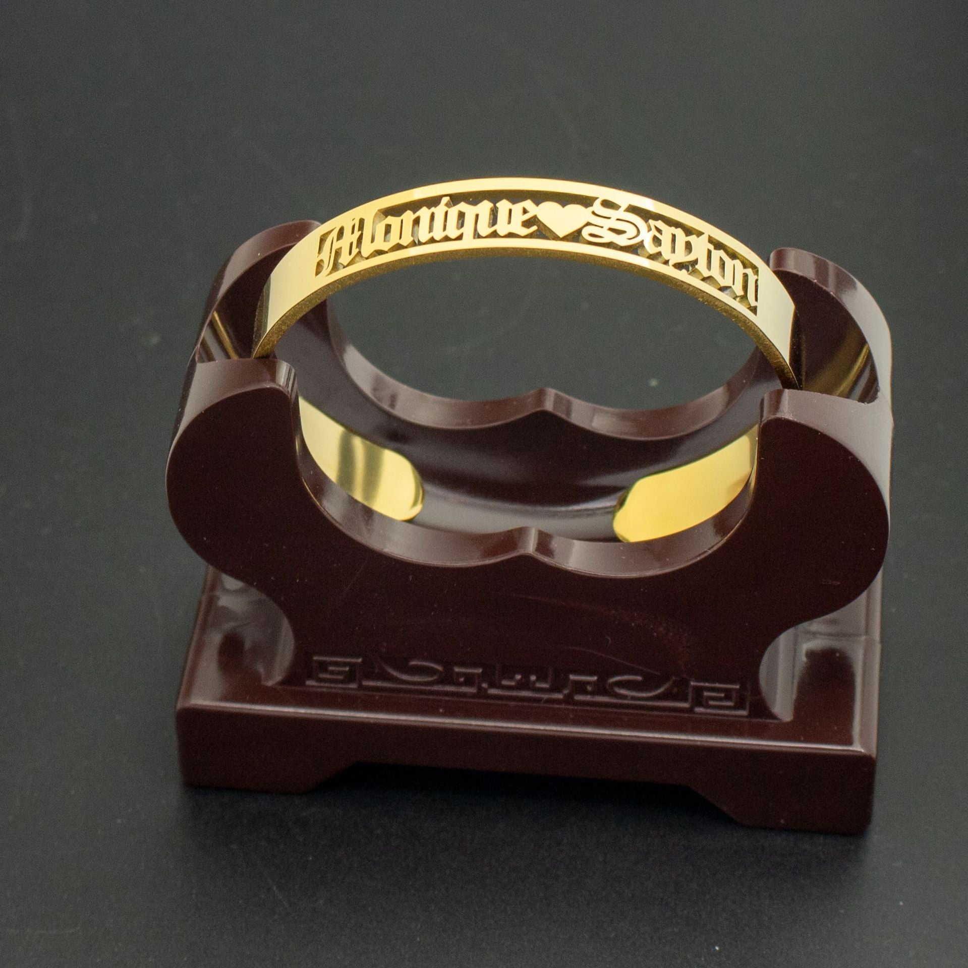 Custom Name Bangle Bracelet