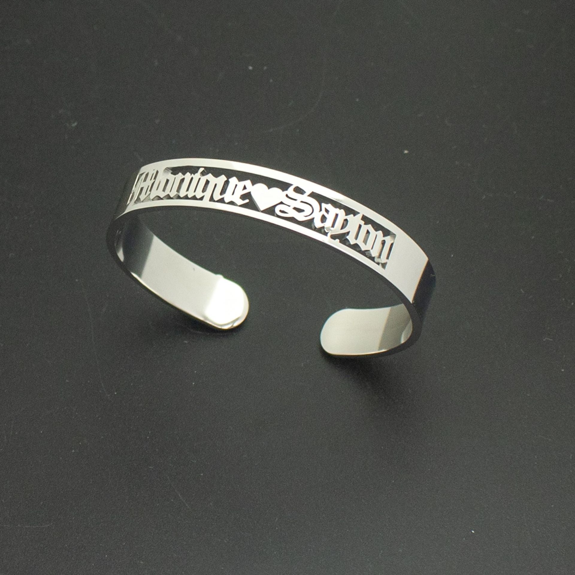Custom Name Bangle Bracelet