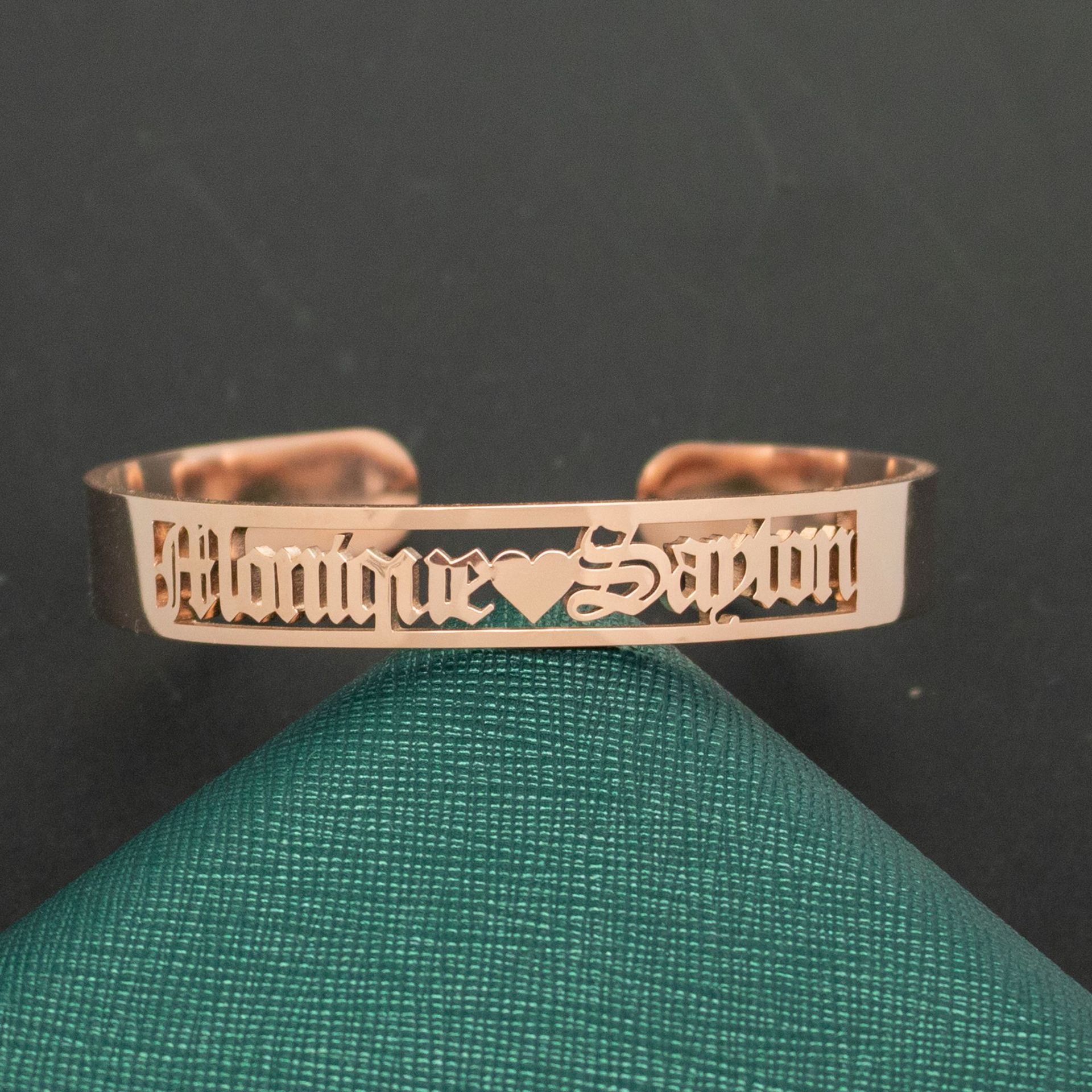 Custom Name Bangle Bracelet