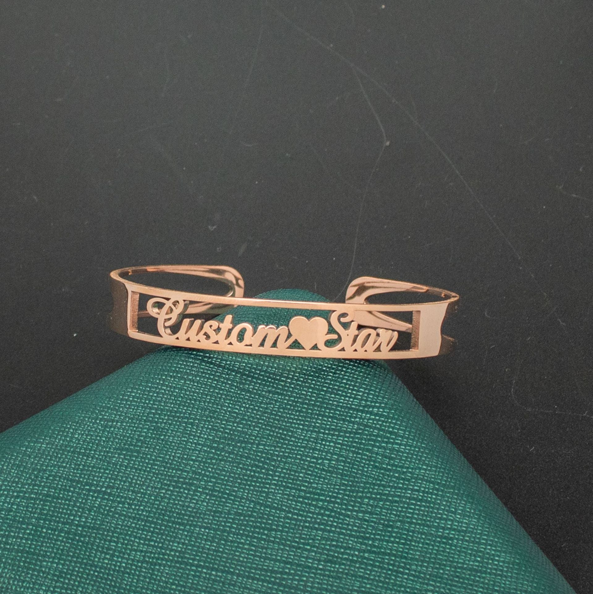 Custom Name Bangle Bracelet