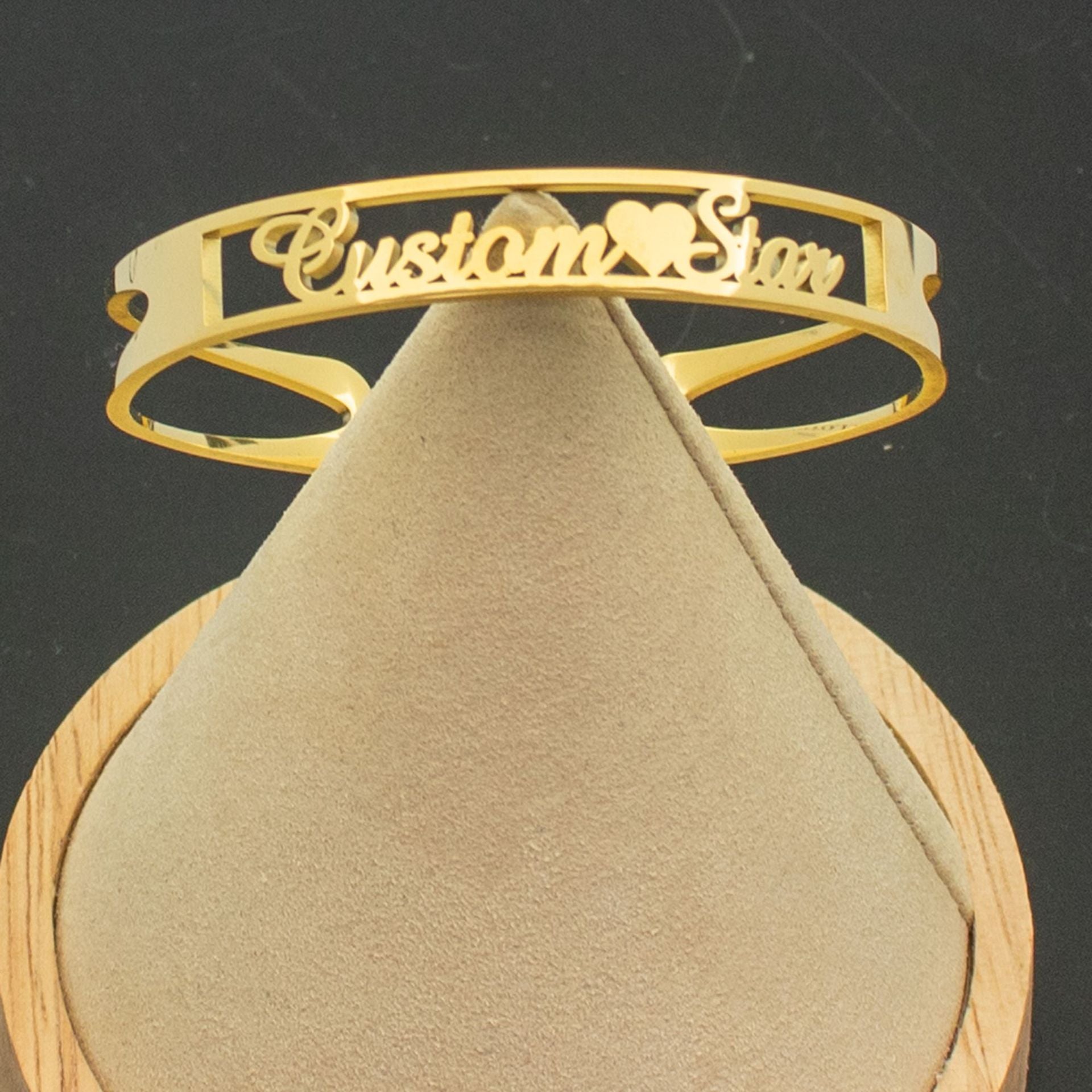 Custom Name Bangle Bracelet