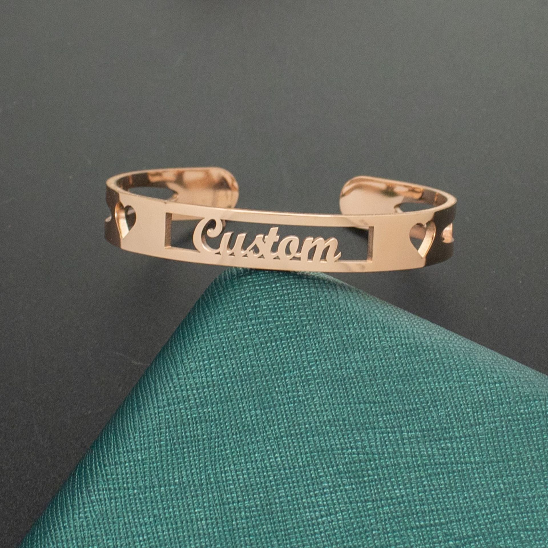 Custom Name Bangle Bracelet