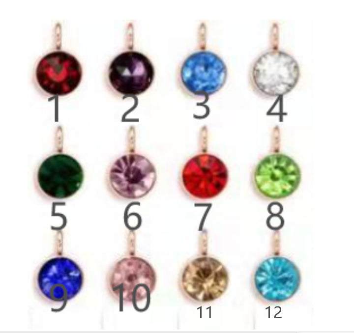 Custom Birthstone Name Necklace