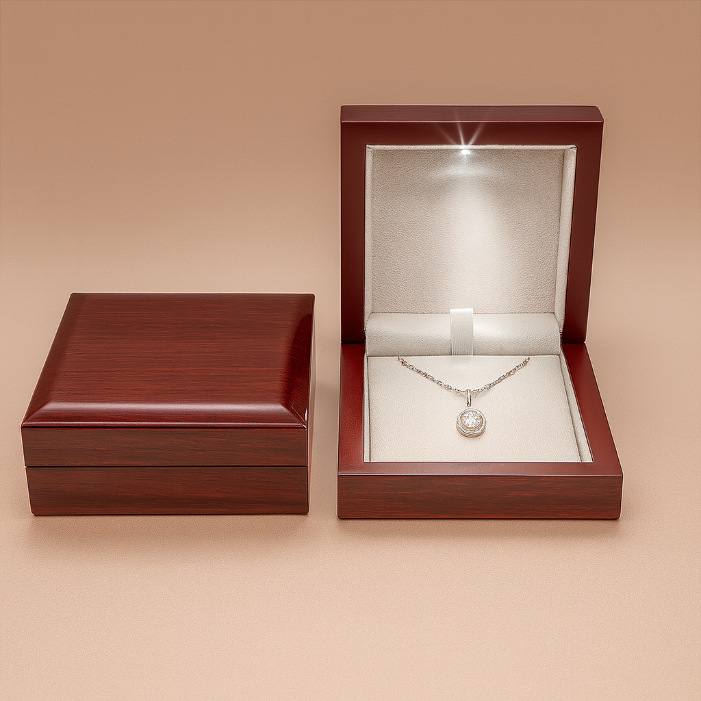 Luxury Wooden Gift Box with LED Spot