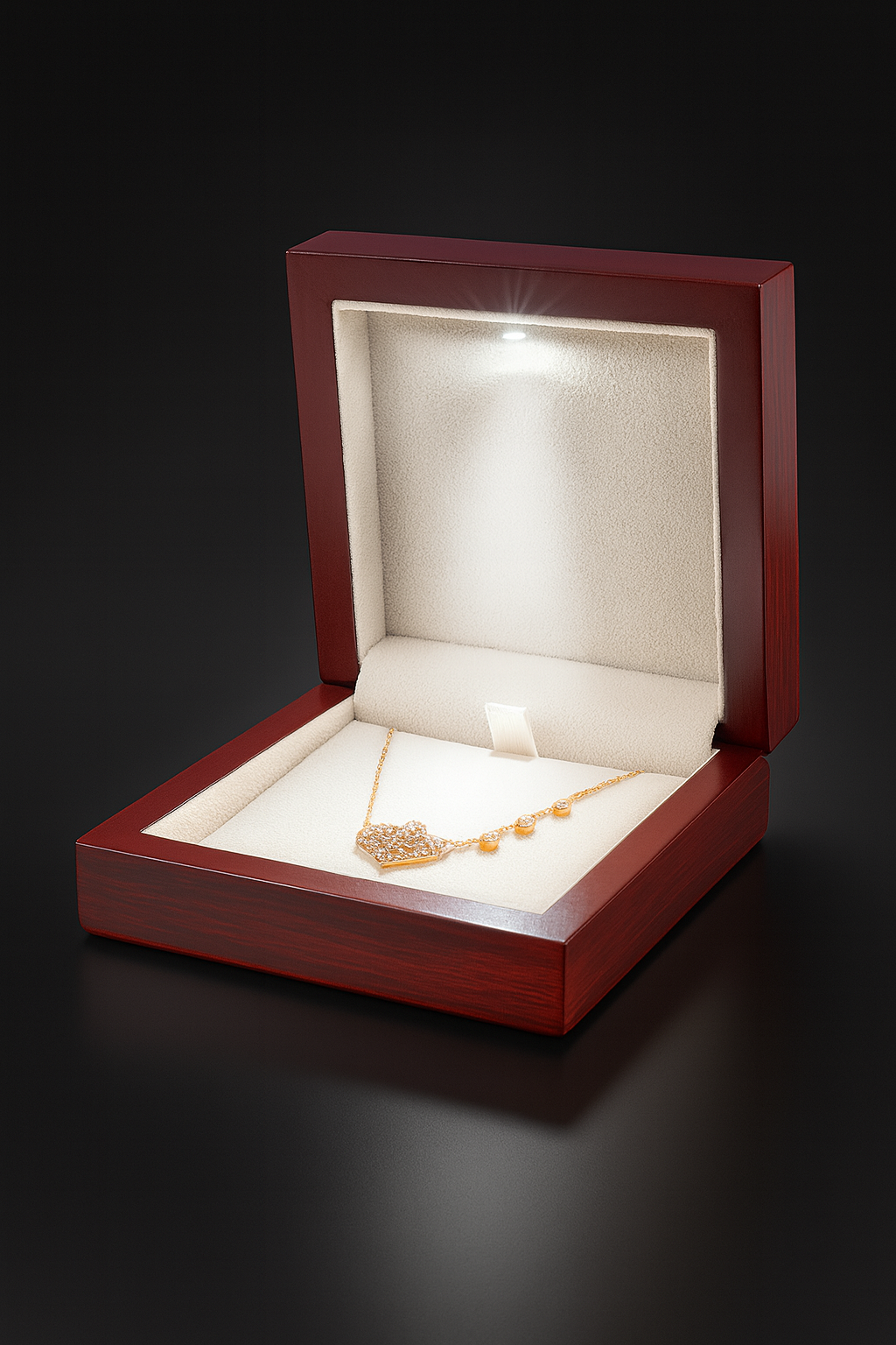 Luxury Wooden Gift Box with LED Spot