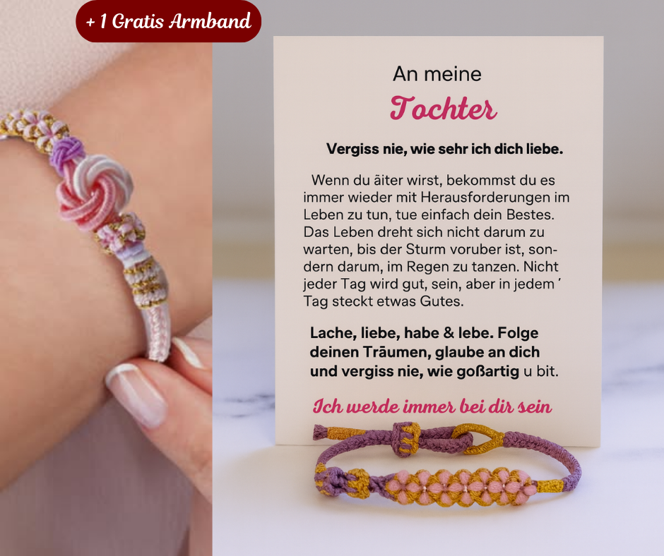 To My Granddaughter - Blossom knot bracelet