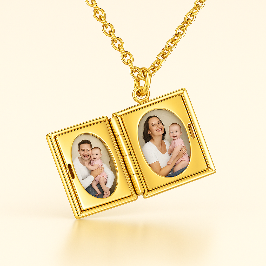 Personalized Book Photo Necklace