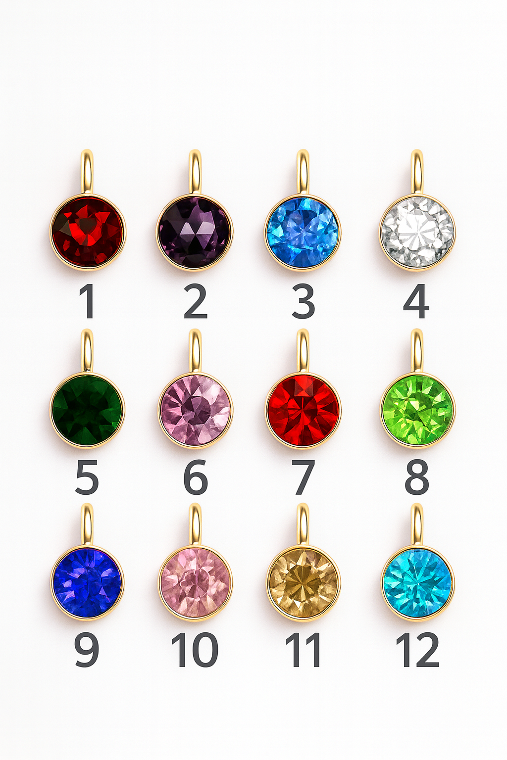 Custom Birthstone Name Necklace