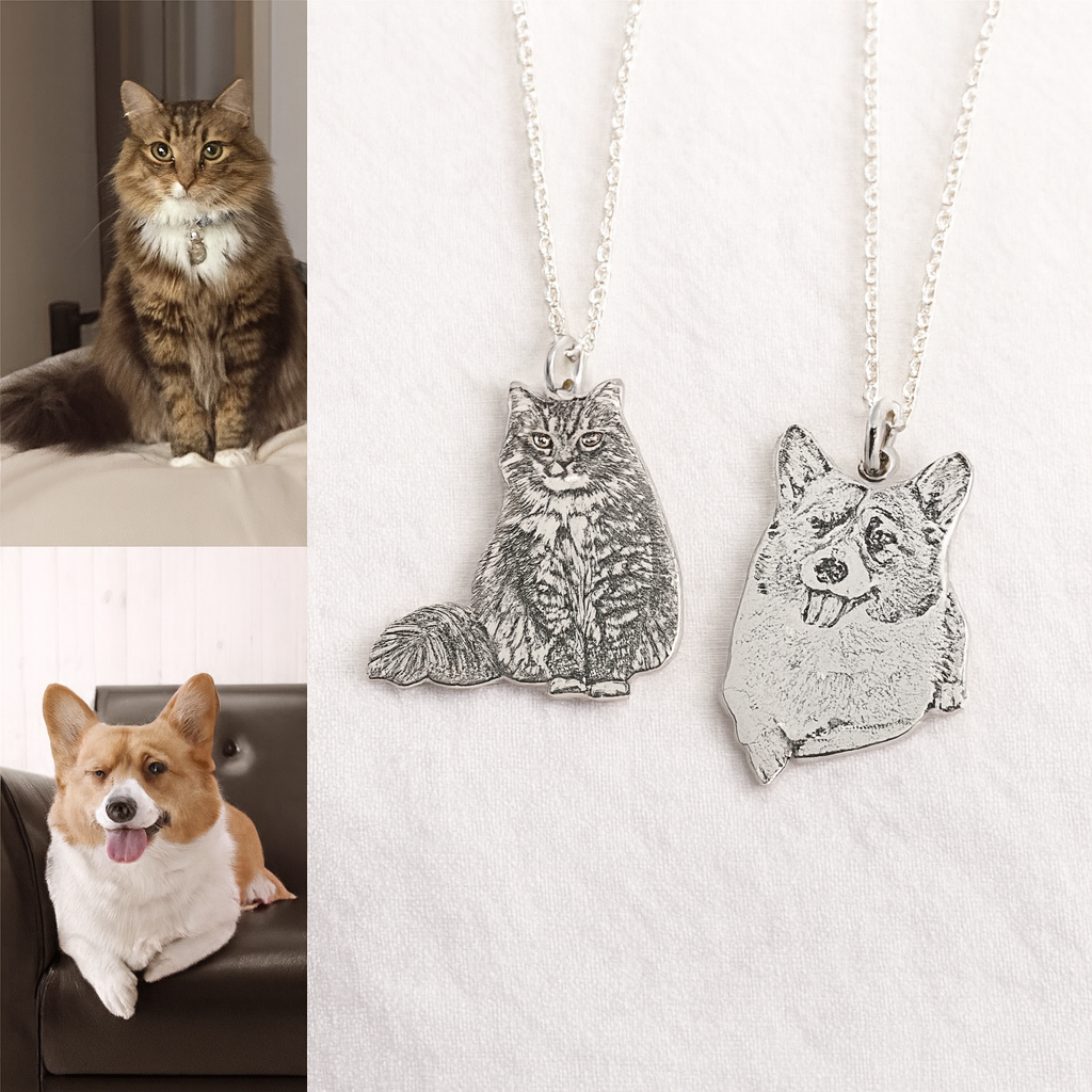 Personalized Laser Pet Photo Necklace