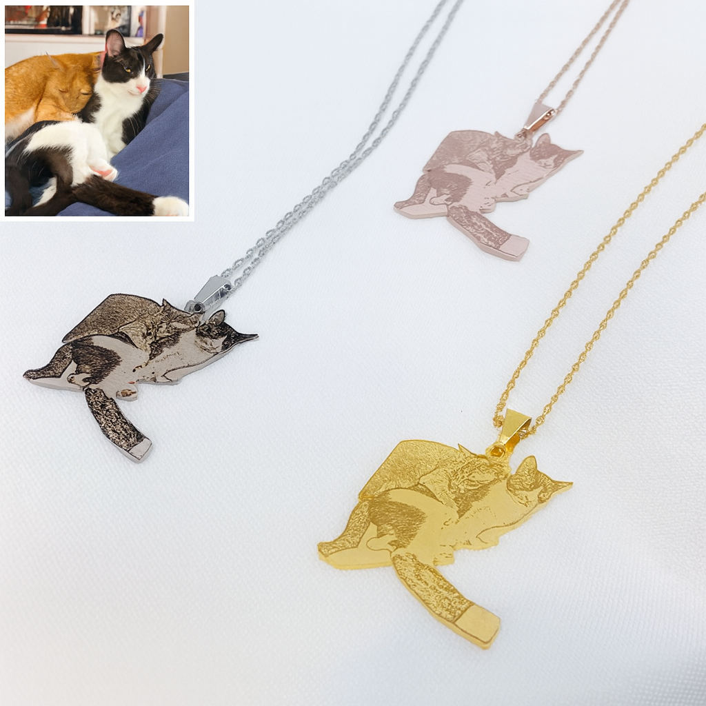 Personalized Laser Pet Photo Necklace