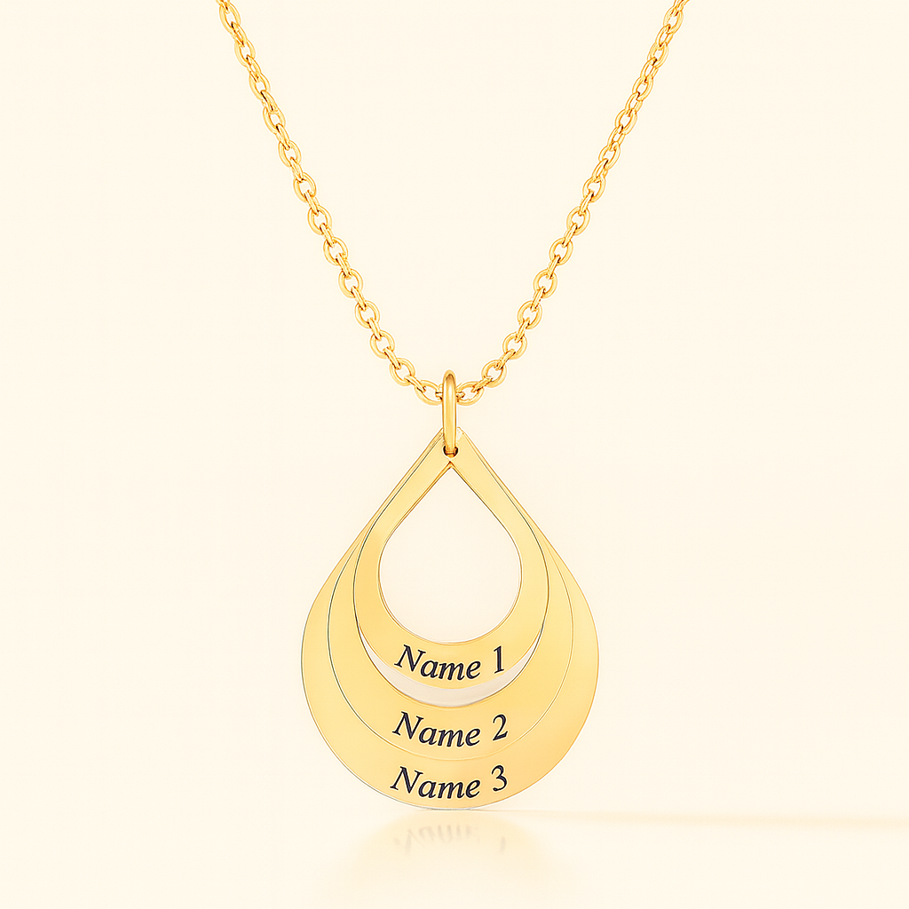 Personalized Water Drop Name Necklace